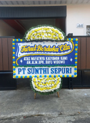 Papan Bunga Duka di Sinjai